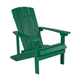 Charlestown All-Weather Adirondack Chair in Green Faux Wood