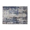 Navy Abstract Accent Rug, 5' x 7'