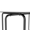 5-piece Rectangle Dining Table Set with Metal Frame;  Tempered Glass Dining Table for Kitchen Room;  Black