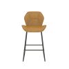 Set of 2; Leather Bar Chair with High-Density Sponge; PU Chair Counter Height Pub Kitchen Stools for Dining room; homes; bars; kitchens; Brown