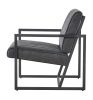 Modern design high quality PU(GREY)+ steel armchair; for Kitchen; Dining; Bedroom; Living Room
