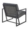 Modern design high quality PU(GREY)+ steel armchair; for Kitchen; Dining; Bedroom; Living Room