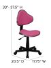 Pink Fabric Ergonomic Task Chair [BT-699-PINK-GG]