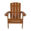 Charlestown All-Weather Adirondack Chair in Teak Faux Wood