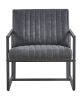 Modern design high quality PU(GREY)+ steel armchair; for Kitchen; Dining; Bedroom; Living Room