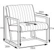 Modern design high quality PU(GREY)+ steel armchair; for Kitchen; Dining; Bedroom; Living Room