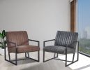 Modern design high quality PU(GREY)+ steel armchair; for Kitchen; Dining; Bedroom; Living Room