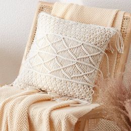 Ins Bohemian Pillow Hand-woven Sofa Cushion (Option: Iris 45 X45cm-Including Pillow Core)