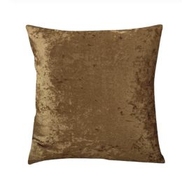 Ice Velvet Pillow Cushion Bedroom (Option: Dark yellow-Pillow case-50x50cm)