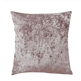 Ice Velvet Pillow Cushion Bedroom (Option: Dark pink-Pillow case-50x50cm)