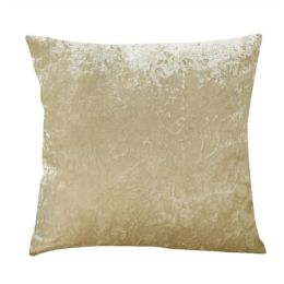 Ice Velvet Pillow Cushion Bedroom (Option: Champagne-Pillow case-50x50cm)