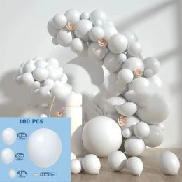 Latex Birthday Arch Balloon Chain Proposal Party Decoration (Option: White 100PCS)