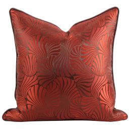 Green Wine Red Silver Grey PillowCase American Throw Pillow (Option: New Wine Red-Pillowcase-50x50cm)