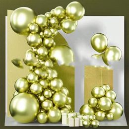 Latex Birthday Arch Balloon Chain Proposal Party Decoration (Option: 60PCS metal gold)