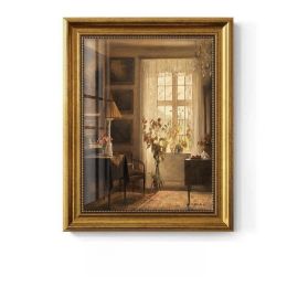Light Luxury Decoration Painting European American Classical Oil Painting (Option: C Style-32 40cm Gold Frame Glass)