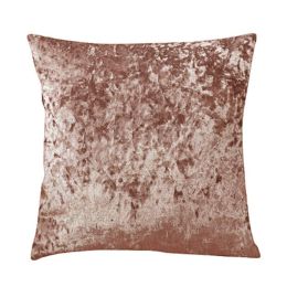 Ice Velvet Pillow Cushion Bedroom (Option: Brown-Pillow case-50x50cm)