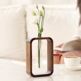 Vase Decoration Living Room Tabletop Flower Arrangement Glass Water Flower Garden (Option: Short style)