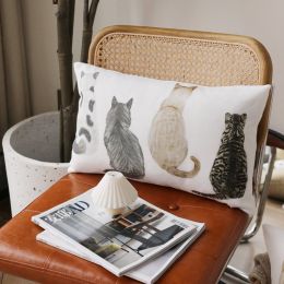 Cute Pet Combination Pillow Cover (Option: Velvet-30x50cm-With pillow core)