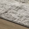 Grey Abstract Area Rug, 5' x 7'