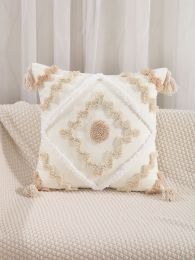 New Bohemian Geometric Tufted Pillowcase (Option: CR91 style-45x45cm)