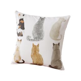 Cute Pet Combination Pillow Cover (Option: Velvet-50x50cm-With pillow core)