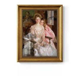 Light Luxury Decoration Painting European American Classical Oil Painting (Option: S Style-40 50cm Gold Frame Glass)